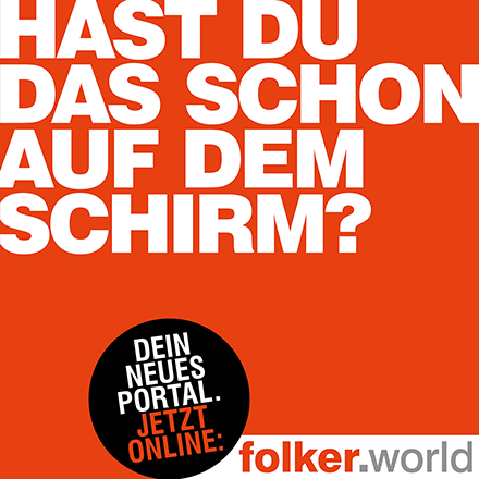 Banner: Anzeigenwerbung im Magazin FOLKER für 190€ schalten in der Festivalausgabe